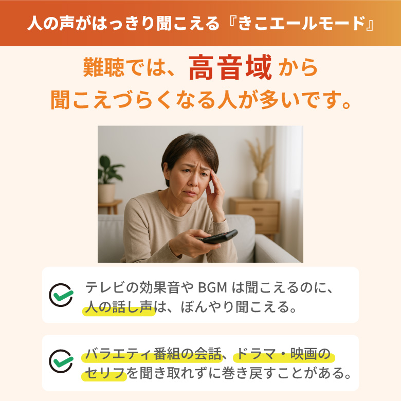 きこエール for TVの特長２